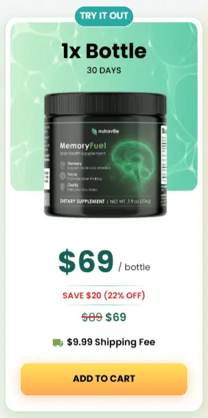 memoryfuel 1 bottle price